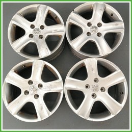 Cerchi in Lega PEUGEOT 307 (dal 04/2001 al 12/2006) 16 pollici 16" 6.5J 4x108 ET 31 4pz originali usati