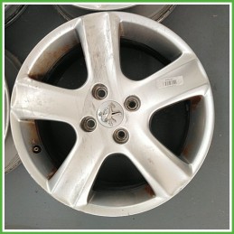 Cerchi in Lega PEUGEOT 307 (dal 04/2001 al 12/2006) 16 pollici 16" 6.5J 4x108 ET 31 4pz originali usati