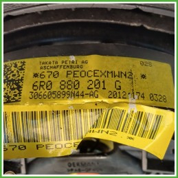 Airbag Guidatore Sinistro SX VOLKSWAGEN POLO 6R 1.2 6R0880201K81U 2009 2012 TAKATA