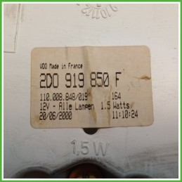 Quadro strumenti contachilometri tachimetro VDO 110.008.848/019 VOLKSWAGEN LT III 28-46 2D0919850F