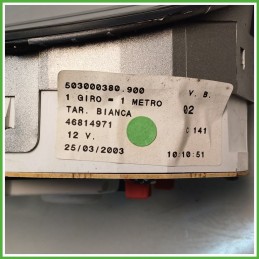 Quadro strumenti contachilometri tachimetro VEGLIA BORLETTI 503000380.900 LANCIA Y 1.2 8V 46744183