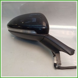 Specchio Specchietto Retrovisore Destro DX NERO VOLKSWAGEN GOLF VARIANT 2013 2017 Originale Usato
