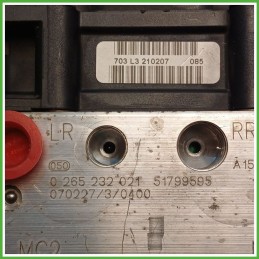 Centralina ABS Modulo Pompa BOSCH 0265800673 71748288 FIAT PANDA 2Q Originale Usato