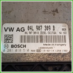 Centralina Motore Iniezione ECU BOSCH 0281018510 VOLKSWAGEN GOLF VARIANT 1.6 TDI 66kw 5Q0937125H 2013 2017