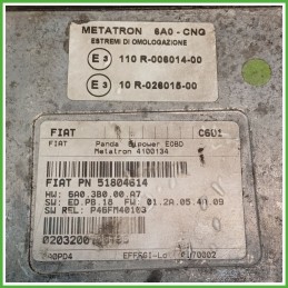 Centralina Motore Iniezione ECU METATRON 4100134 FIAT PANDA 2Q 1.2 44kw 51822896 2003 2010
