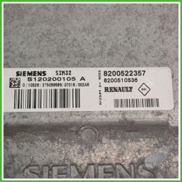 Centralina Motore Iniezione ECU SIEMENS S120200105A RENAULT CLIO 3a Serie 1.2 16V 55kw 8200937869 2005 2009