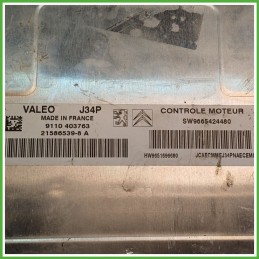 Centralina Motore Iniezione ECU VALEO 21586539-8A PEUGEOT 207 1.4 54kw 1607235980 2006 2009