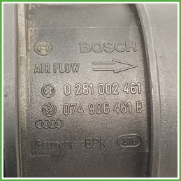Debimetro Misuratore Massa Aria BOSCH 0281002461 AUDI A3 8P 2.0 16V TDI 074906461B 2003 2010