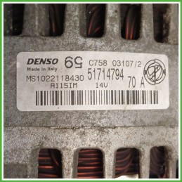 Alternatore DENSO MS1022118430 FIAT PANDA 2Q 52003531