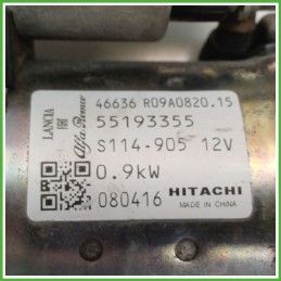 Motorino Avviamento HITACHI S114.905 FIAT 500 3P 51890631