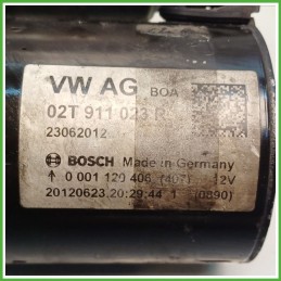 Motorino Avviamento BOSCH 0001120406 VOLKSWAGEN POLO 6R 02T911024N