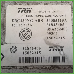 Centralina ABS Modulo Pompa TRW EBC430NG 71754798 LANCIA YPSILON TI Originale Usato
