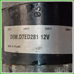 Motorino Avviamento VALEO D7ED281 MERCEDES-BENZ Classe A W168 A0051512101