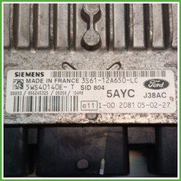 Centralina Motore Iniezione ECU SIEMENS 5WS40140E-T FORD FIESTA CBK 1.4 50kw 1320617 2002 2005