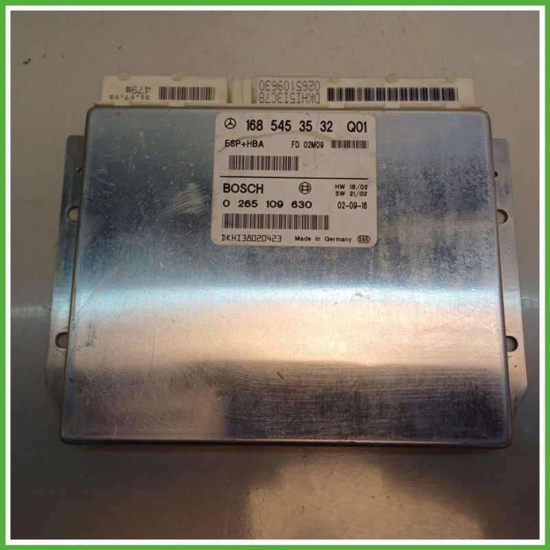 Centralina Controllo Elettronico Stabilita ESP+HBA BOSCH 0265109630 MERCEDES-BENZ Classe A W168 A1661500379 2001 2004