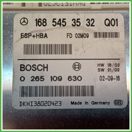 Centralina Controllo Elettronico Stabilita ESP+HBA BOSCH 0265109630 MERCEDES-BENZ Classe A W168 A1661500379 2001 2004