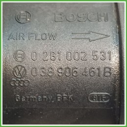 Debimetro Misuratore Massa Aria BOSCH 0281002531 SKODA ROOMSTER 5J 1.4 TDI 038906461B 2006 2010