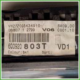Quadro strumenti contachilometri tachimetro VDO 110.080.320/030 VOLKSWAGEN POLO 9N 1.4 16V 6Q0920842FX001