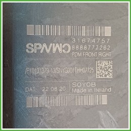 Motorino Alzavetro Anteriore Destro DX VOLVO XC60 31349757 2021 MITSUBA WR12-717