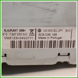Autoradio VOLKSWAGEN GOLF 5K/AJ 2.0 TDI 3C8035195 2008 2012 BLAUPUNKT 8157647239360