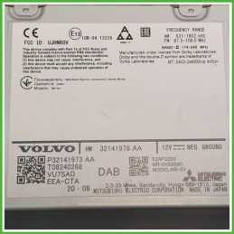 Centralina Radio VOLVO XC60 32141973 2021 MITSUBISHI NR-0VE8S6D