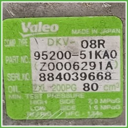 Compressore Clima AC Aria Condizionata VALEO DKV-08R OPEL AGILA H08 93194040