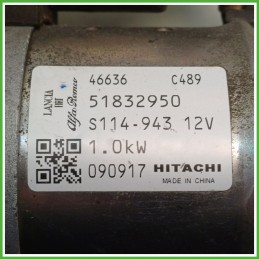 Motorino Avviamento HITACHI S114.943 LANCIA YPSILON TI 51890631