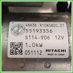 Motorino Avviamento HITACHI S114.906 FIAT GRANDE PUNTO 2Y 55193356