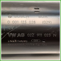 Motorino Avviamento BOSCH 0001123028 VOLKSWAGEN GOLF 5K/AJ 02Z911024K