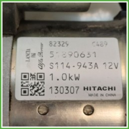 Motorino Avviamento HITACHI S114.943A FIAT 500 3P 51890631