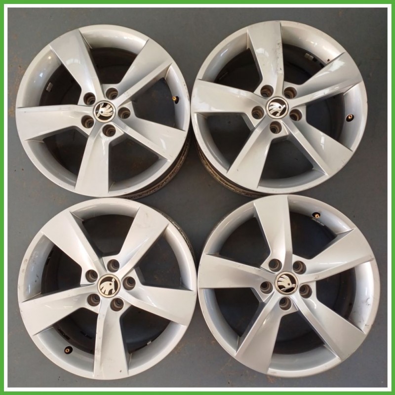 Cerchi in Lega SKODA FABIA (NJ) (dal 07/2018) 16 pollici 16" 7.0J 5x100 ET 46 4pz originali usati