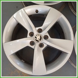 Cerchi in Lega SKODA FABIA (NJ) (dal 07/2018) 16 pollici 16" 7.0J 5x100 ET 46 4pz originali usati