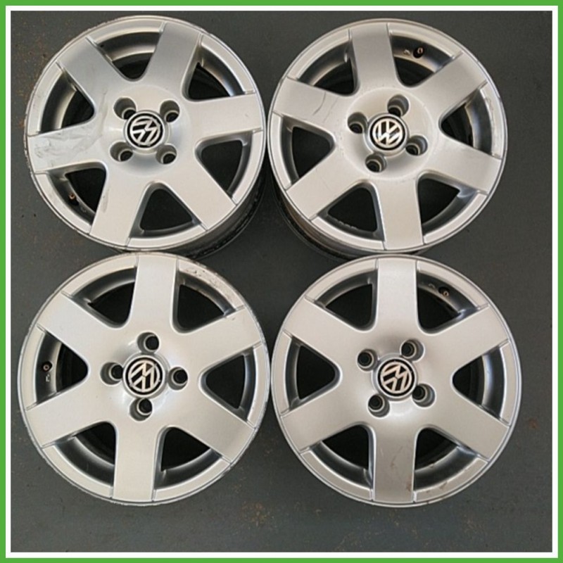 Cerchi in Lega VOLKSWAGEN POLO (9N) (dal 10/2001 al 03/2005) 14 pollici 14" 6.0J 4x100 ET 43 4pz originali usati