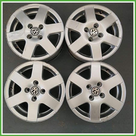 Cerchi in Lega VOLKSWAGEN POLO (9N) (dal 10/2001 al 03/2005) 14 pollici 14" 6.0J 4x100 ET 43 4pz originali usati