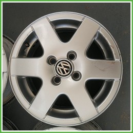 Cerchi in Lega VOLKSWAGEN POLO (9N) (dal 10/2001 al 03/2005) 14 pollici 14" 6.0J 4x100 ET 43 4pz originali usati