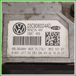 Centralina Motore Iniezione ECU MAGNETI MARELLI IAW4HV.AD VOLKSWAGEN POLO 9N 1.4 16V 59kw 03C906024AD 2005 2009