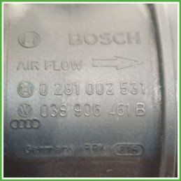 Debimetro Misuratore Massa Aria BOSCH 0281002531 VOLKSWAGEN GOLF 1K 1.9 TDI 038906461B 2003 2009