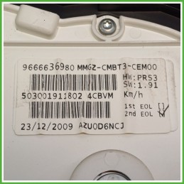 Quadro strumenti contachilometri tachimetro MAGNETI MARELLI 503001911802 PEUGEOT 206 Plus 1.1 6103HA