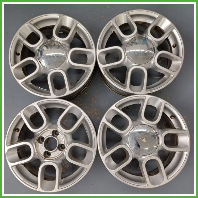 Cerchi in Lega FIAT 500 (3P) (dal 07/2007) 15 pollici 15" 6.0J 4x98 ET 35 4pz originali usati