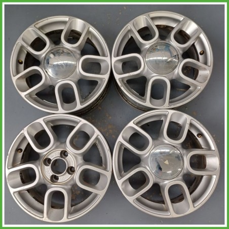 Cerchi in Lega FIAT 500 (3P) (dal 07/2007) 15 pollici 15" 6.0J 4x98 ET 35 4pz originali usati