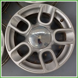 Cerchi in Lega FIAT 500 (3P) (dal 07/2007) 15 pollici 15" 6.0J 4x98 ET 35 4pz originali usati