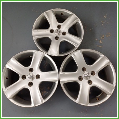 Cerchio Singolo in Lega PEUGEOT 307 (dal 04/2001 al 12/2006) 16 pollici 16" 6.5J 4x108 ET 31 originale usato al pz