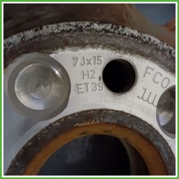 Cerchio Singolo in Lega AUDI A3 (8L) (dal 07/2000 al 04/2003) 15 pollici 15" 7.0J 5x100 ET 39 originale usato al pz