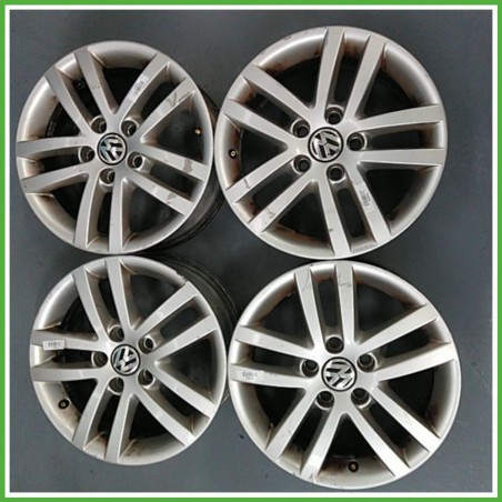 Cerchi in Lega VOLKSWAGEN GOLF (5K/AJ) (dal 09/2008) 16 pollici 16" 6.5J 5x112 ET 50 4pz originali usati