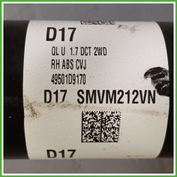 Semiasse Anteriore Destro DX KIA SPORTAGE 4a Serie 1.6 49501D7070 2018 2021 KIA D17