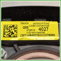 Airbag Guidatore Sinistro SX CHEVROLET (DAEWOO) AVEO T300 1.3 42692125 2011 TAKATA 2452031P10-AD