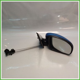 Specchio Specchietto Retrovisore Destro DX AZZURRO T8 F5S SKODA ROOMSTER 5J 2006 2010 Originale Usato
