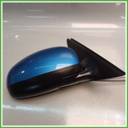 Specchio Specchietto Retrovisore Destro DX AZZURRO T8 F5S SKODA ROOMSTER 5J 2006 2010 Originale Usato