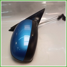 Specchio Specchietto Retrovisore Destro DX AZZURRO T8 F5S SKODA ROOMSTER 5J 2006 2010 Originale Usato