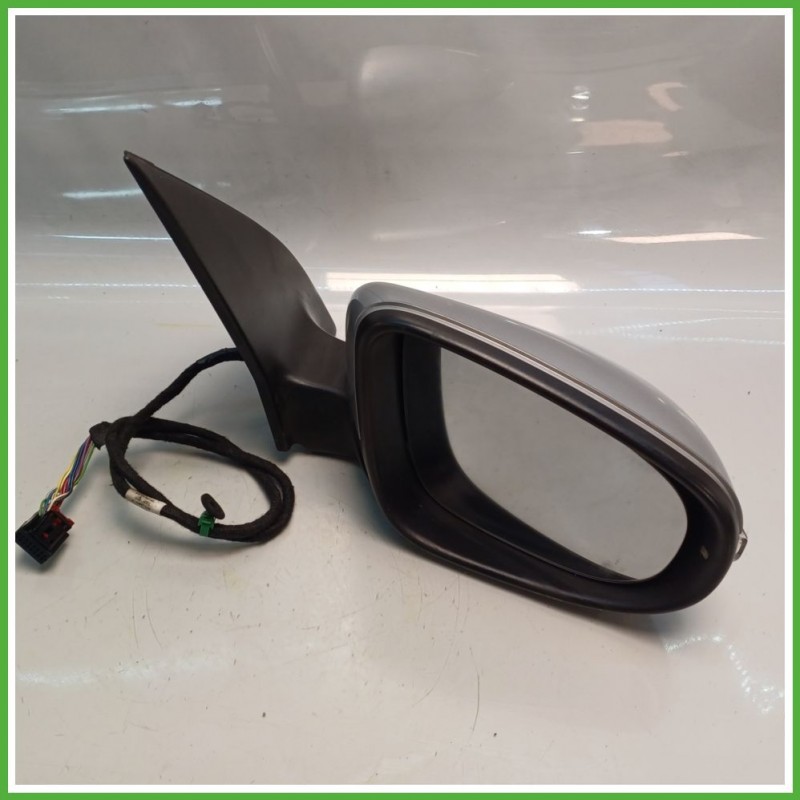 Specchio Specchietto Retrovisore Destro DX GRIGIO CHIARO VOLKSWAGEN GOLF 5K/AJ 2008 2012 Originale Usato